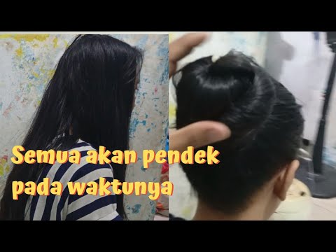 Rambut Super Tebal Akan kita potong..| Survei Rambut Tebal Lurus sebelum dipotong