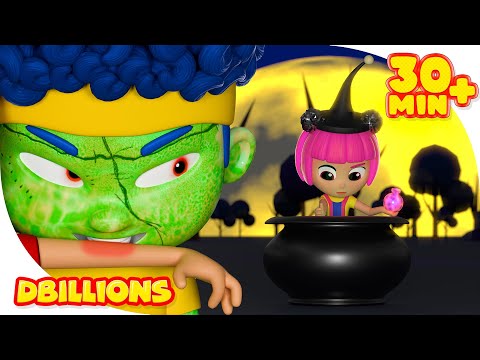 Zombie Dance with Cha-Cha & Friends | Mega Compilation | D Billions Kids Songs