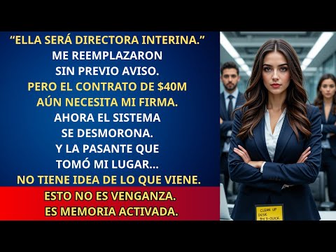 Me reemplazaron con una pasante—ahora su contrato de $40M se cae sin mi firma