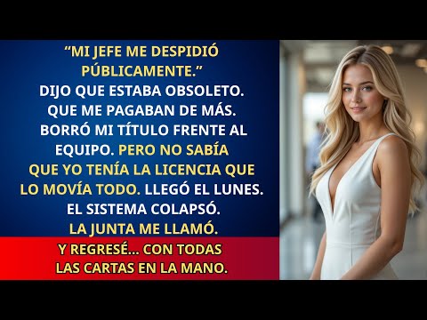 Mi jefe me despidió para parecer poderoso — sin saber que yo tenía el sistema que caería el lunes