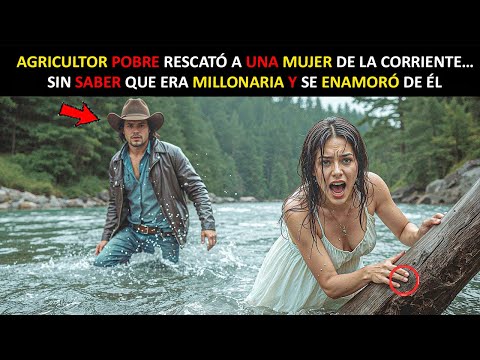 AGRICULTOR POBRE RESCATÓ A UNA MUJER DE LA CORRIENTE…SIN SABER QUE ERA MILLONARIA Y SE ENAMORÓ DE ÉL