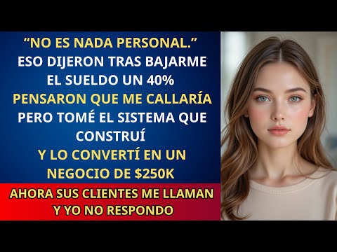 Reducen mi sueldo un 40 % — ahora sus clientes me pagan $250K por arreglar lo que rompieron