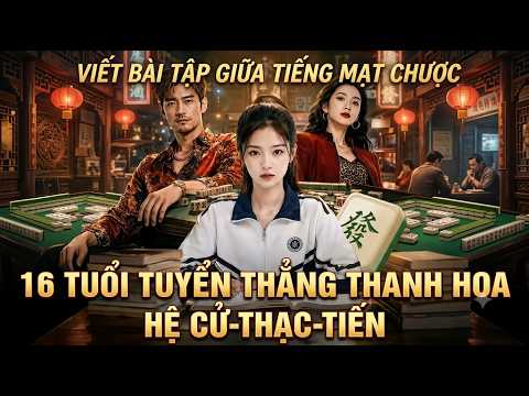 Viết bài tập giữa tiếng mạt chược, 16 tuổi tuyển thẳng thanh hoa hệ cử - thạc - tiến