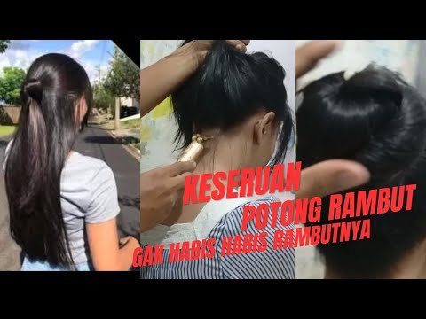 (FULL VIDEO) Prepare Potong Rambut, Rambut Super tebal kak Amalia. Tebal banget