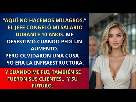 El jefe congeló mi salario 10 años—así que me fui en silencio con sus 3 clientes más importantes