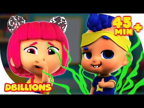 1 Potty, 2 Bibs, 3 Nappies & 4 Dummies with Baby DB | Mega Compilation | D Billions Kids Songs