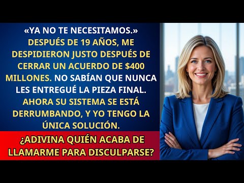 El jefe me despidió tras crear su sistema de $400M—me aseguré de que jamás pudieran usarlo sin mí