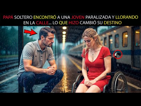 PAPÁ SOLTERO ENCONTRÓ A UNA JOVEN PARALIZADA Y LLORANDO EN LA CALLE... LO QUE HIZO CAMBIÓ SU DESTINO